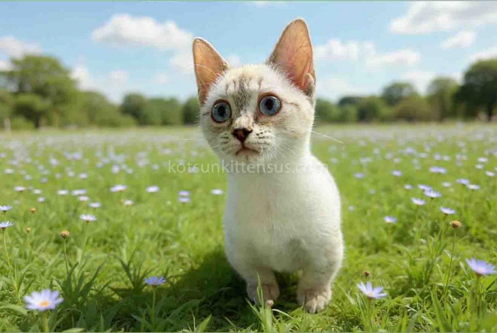Ruffles Blue Eyed Munchkin Genetta Short Legs photo 3
