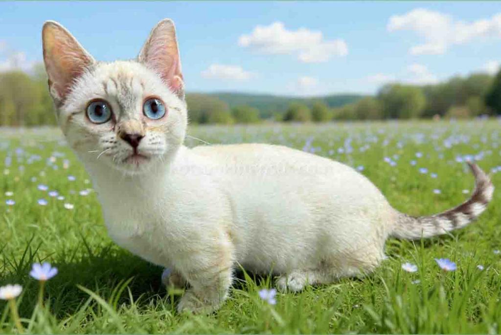 Ruffles Blue Eyed Munchkin Genetta Short Legs photo 2